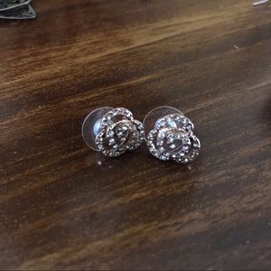 Rose Gold Flower Earrings Lia Sophia